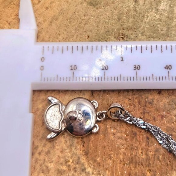 Genuine Nature Gibeon Meteorite Pig  Carries Gold 925 Pendant Necklace - Picture 3 of 10